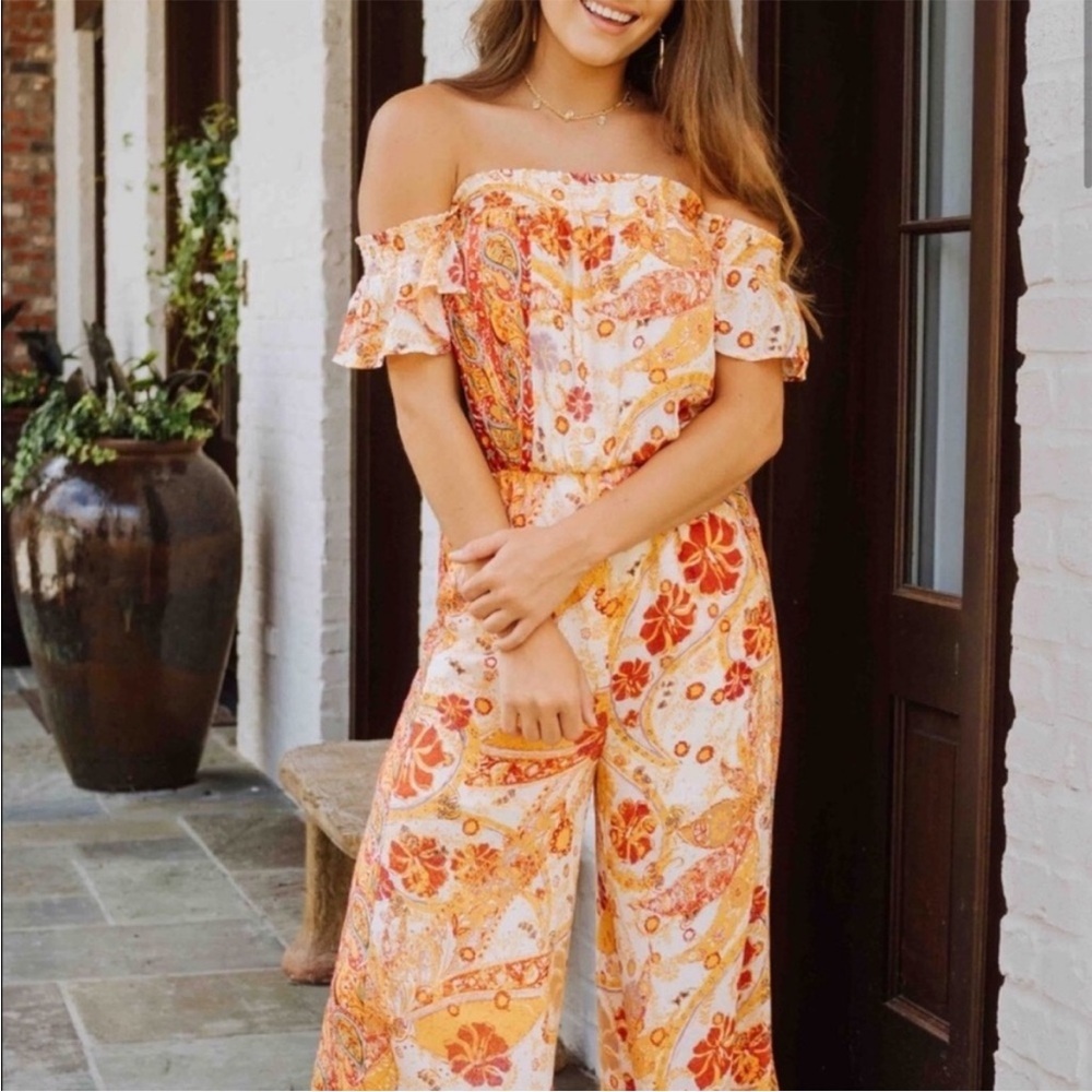 Free People Carmen Off the Shoulder Jumpsuit